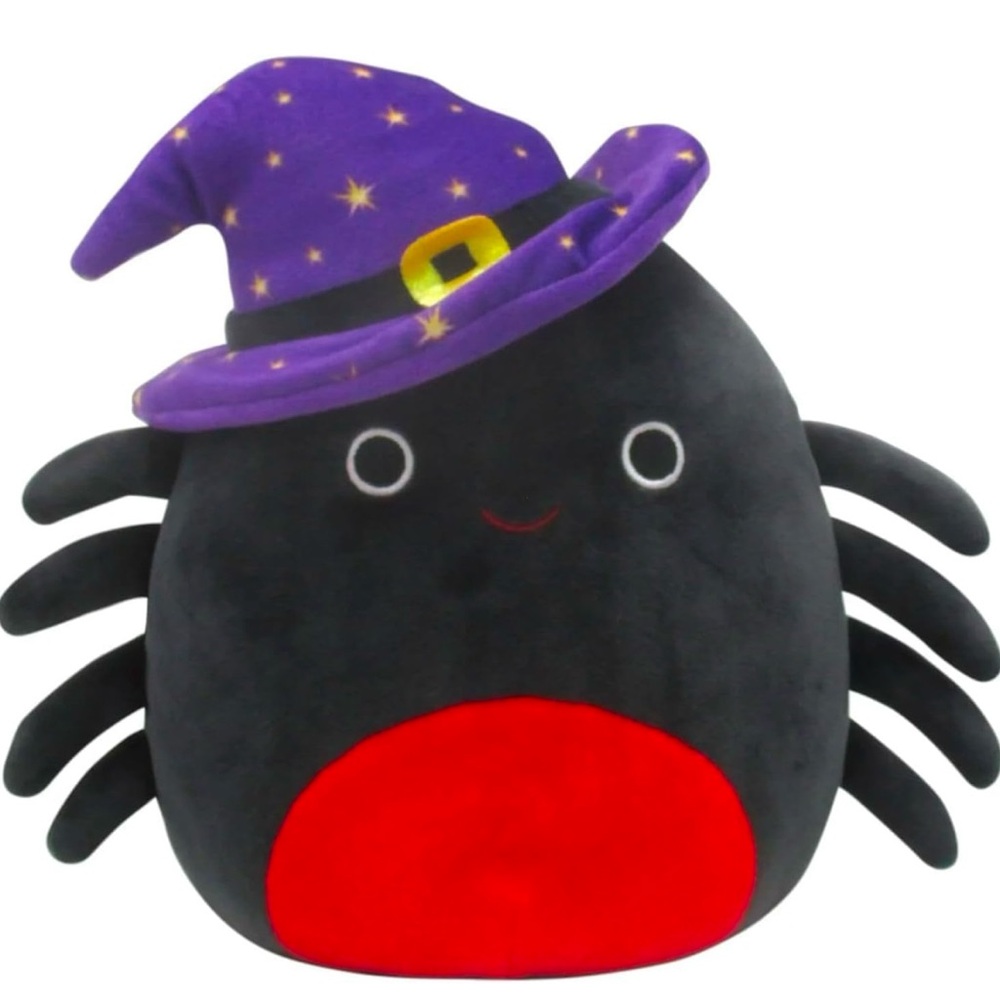 Squishmallows 8” BELLA the black spider witch